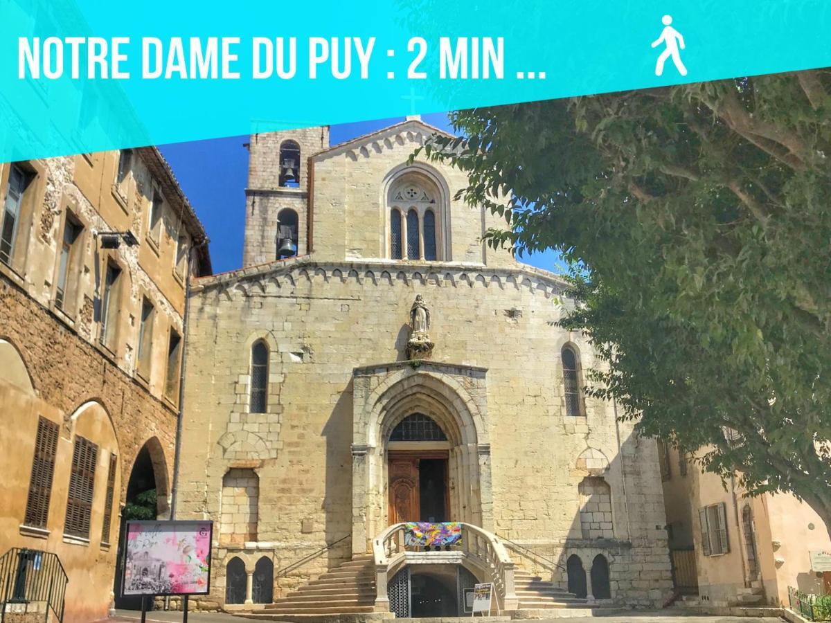 Parking Prive - Vue Mer - Wifi - Centre Historique Grasse Exterior foto